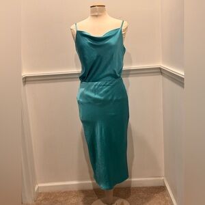 Skies Are Blue Blue Tank and Midi Skirt Set